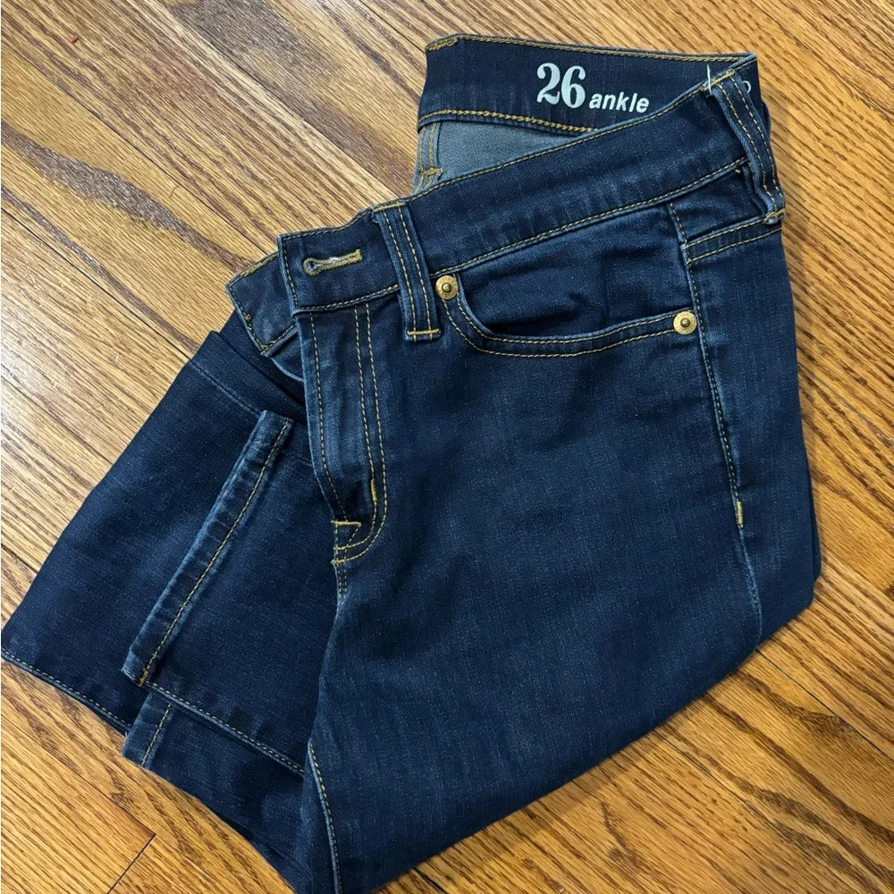 J. Crew Women's Dark Blue Ankle Jeans - Picture 1 of 1
